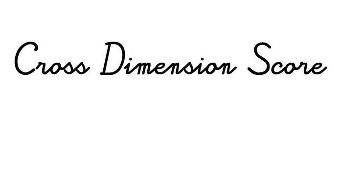 Cross Dimension Score