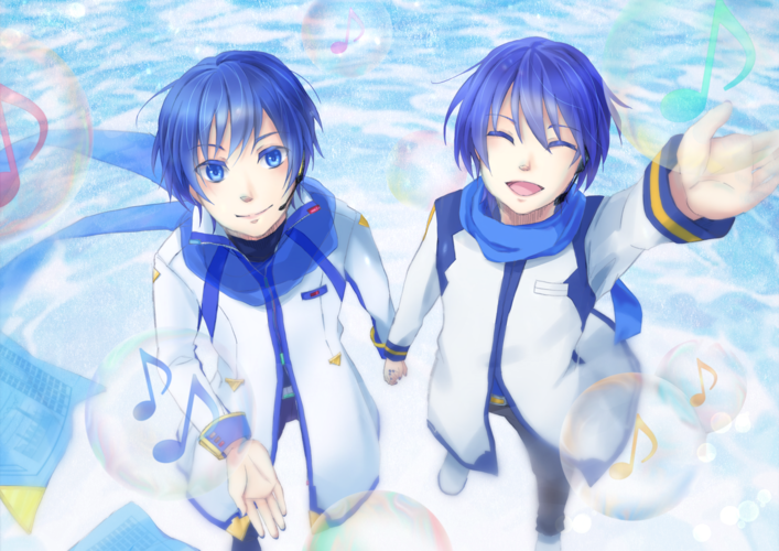 とうとうと流れ響く青