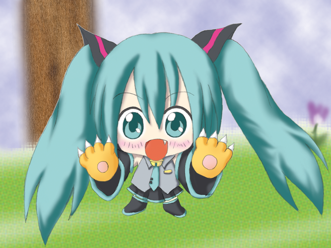 初猫ミク が あらわれた!