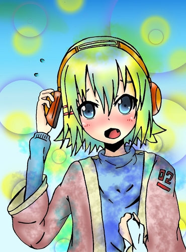 どてら姿のリンちゃん