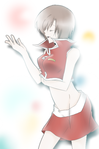 何か歌ってるねーさん