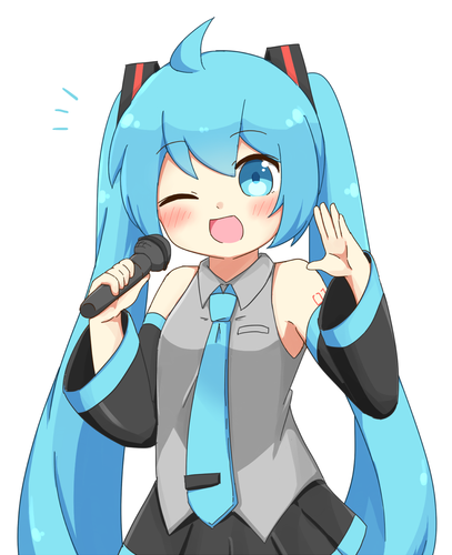 初音ミク、歌いまーす!