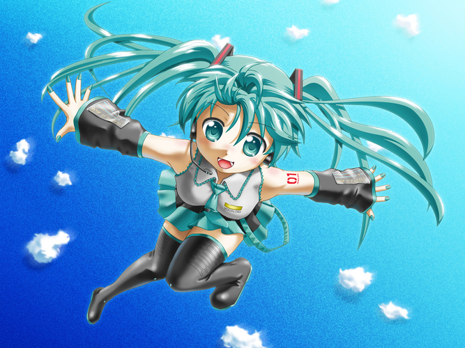 空と海とミク