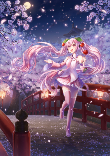 月と花明り