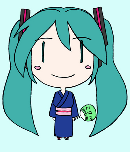 初音ミク:ミクパな?浴衣
