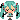 初音ミク(歌う)【携帯デコメ用絵文字】
