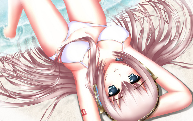 ルカ姉さん残暑見舞い(白)