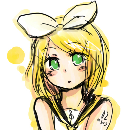 リンちゃんがこちらをみている!