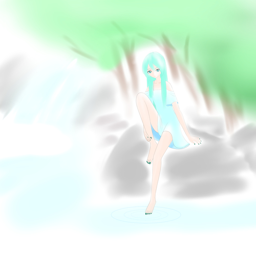 水辺の妖精?