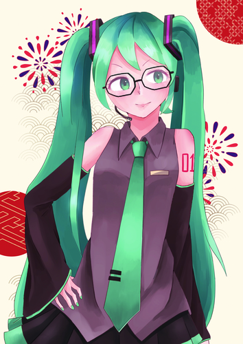 和真メガネコラボイラスト