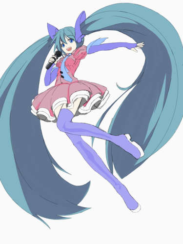 昔描いた初音ミク「ご自由にお使いください」