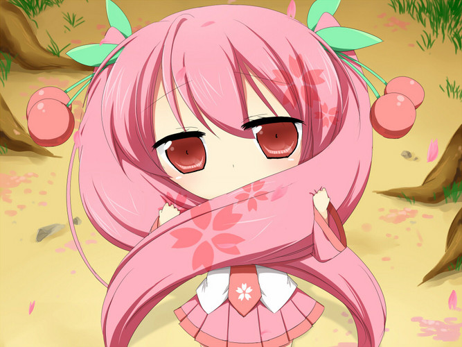 春になると変態が出没すると言うので、桜ミクちゃんを保護しようと思ったら顔を隠されてしまったよ【誘拐じゃない】