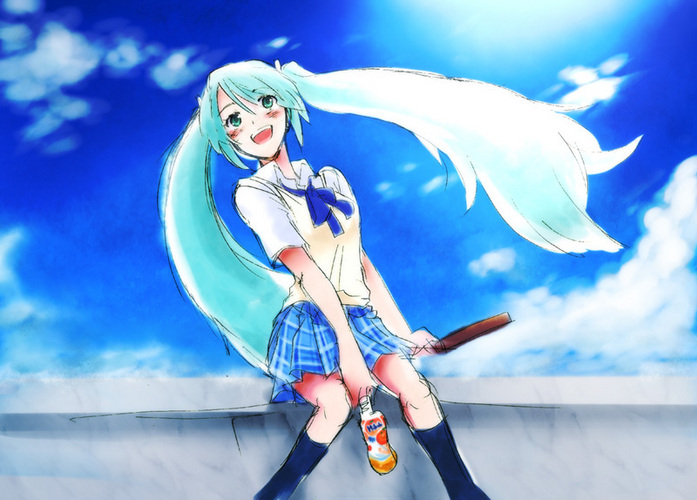 こんな空が青い日は