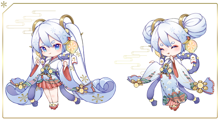 SNOW MIKU 2021 衣装案 雪夜灯祭り 設定補足