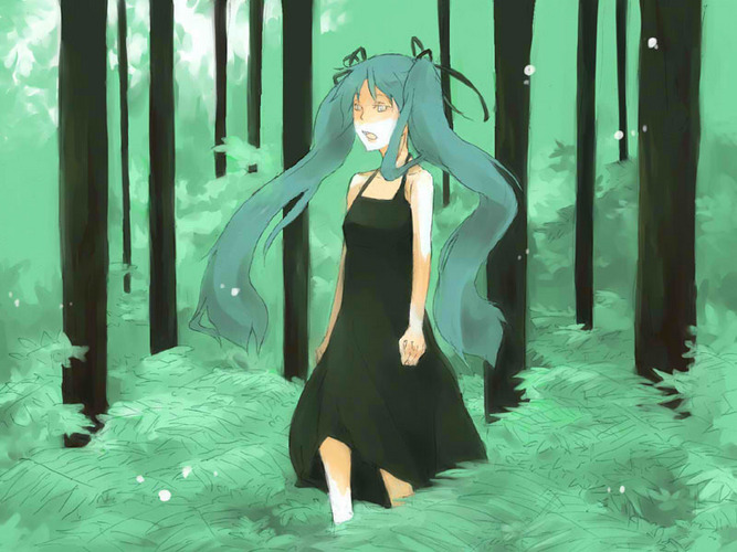 Lady in the wood