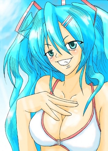 水着ミクさん