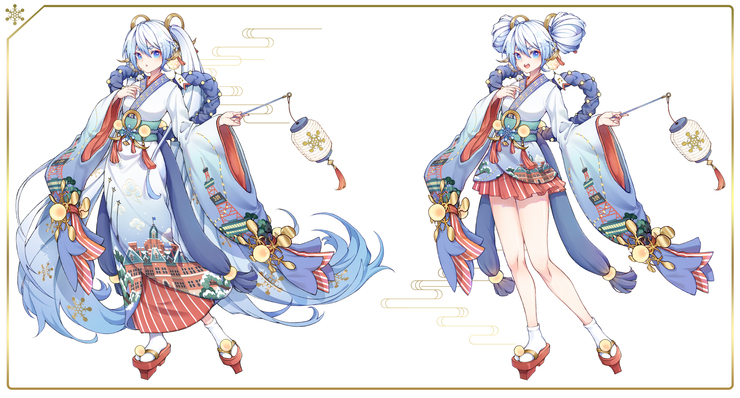 SNOW MIKU 2021 衣装案 雪夜灯祭り 設定補足(昼)