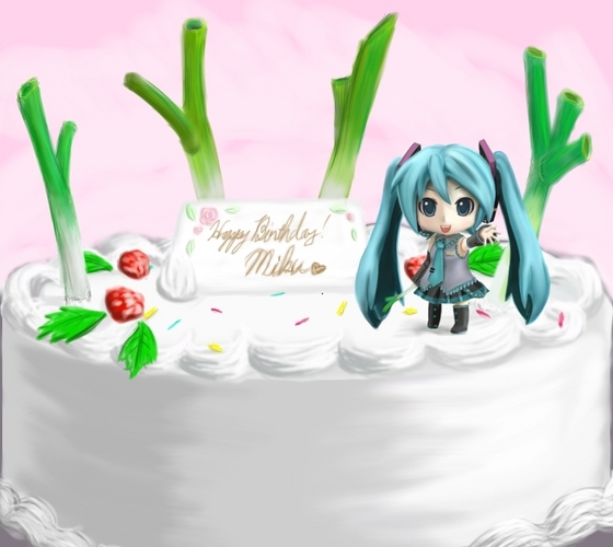 ミク誕祝いゑ