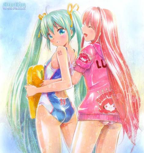 ミク&ルカ「夏までに泳げる様になっちゃお~っ!」