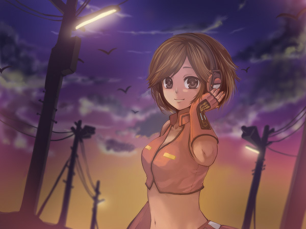 夕暮れ