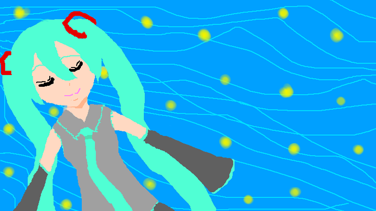 流れるミク