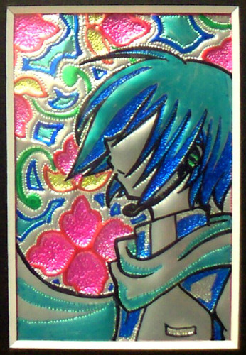 アルミ缶アートでKAITO
