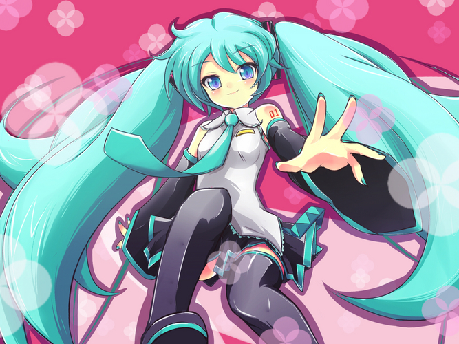 初音さん(しまうまさんが見えてるよ!)