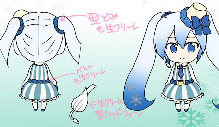 牛乳プリン雪ミクさん!!