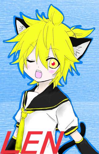 【塗り絵】ぬこ耳レン塗らせていただきました!