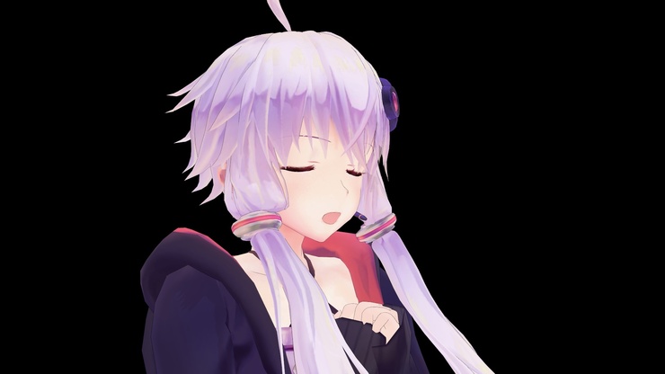 【結月ゆかり】カードイラスト用【MMD】