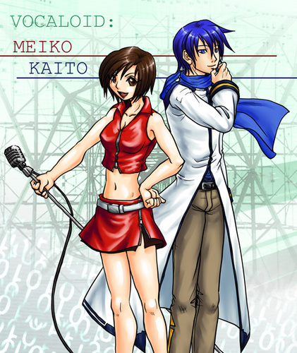 MEIKOとKAITOを描いてみた・完成版