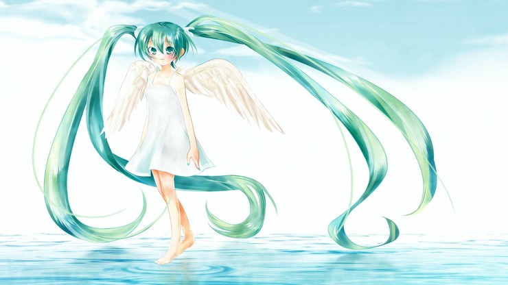 水上のミクさん