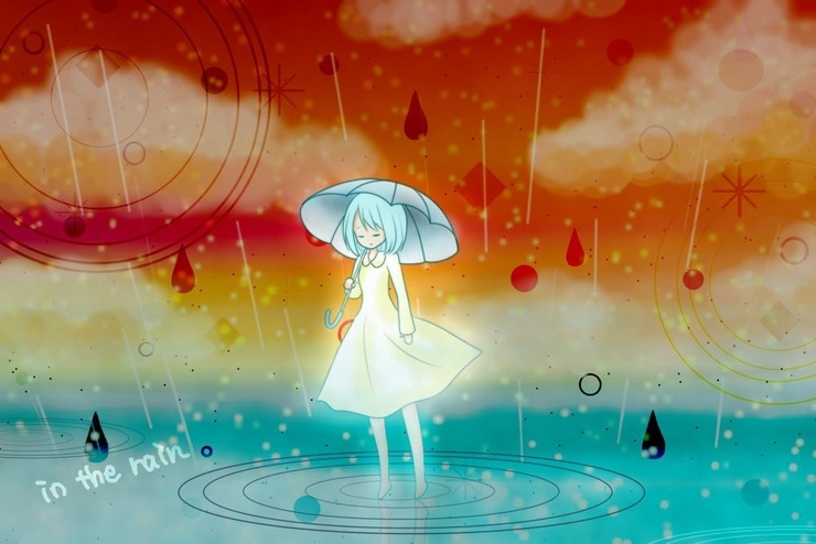 in the rain