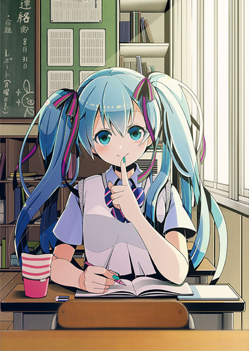 ♥後ろの席の初音さん♥