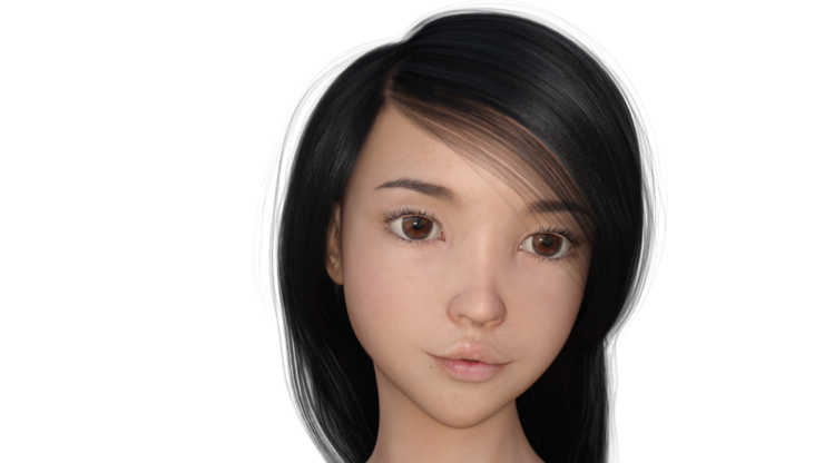 【DAZ】顔の変形