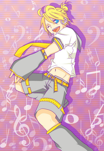 【色塗りました】音の洪水【鏡音レン】