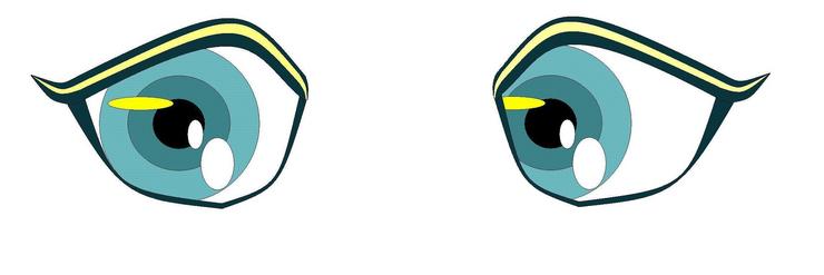 Green EYE 03 Right & Left ( Miku Color )