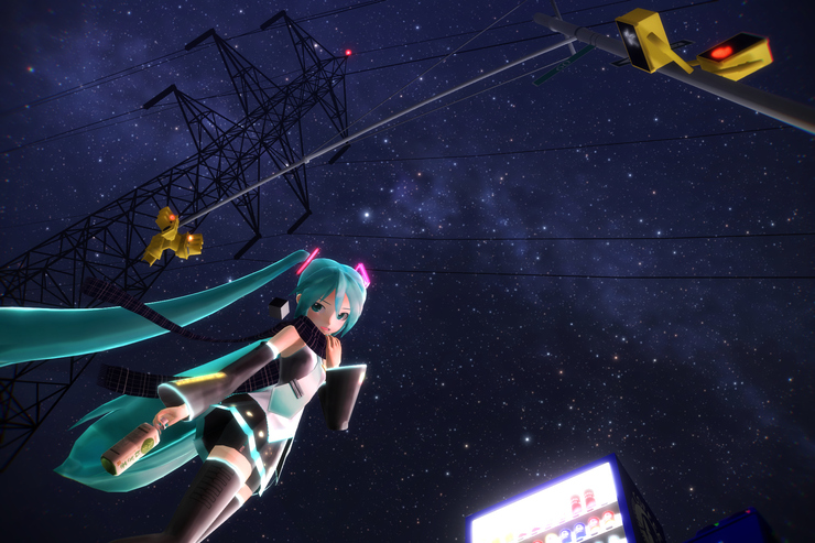 星明りの下で