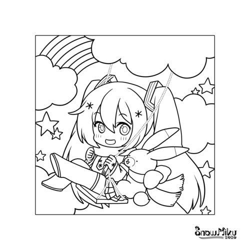 雪ミクブランコ