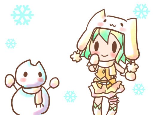グミとゆきだるま