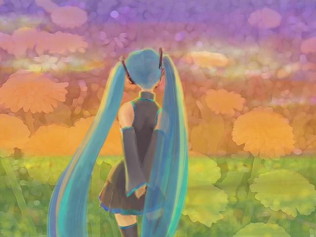 春の夕暮れ