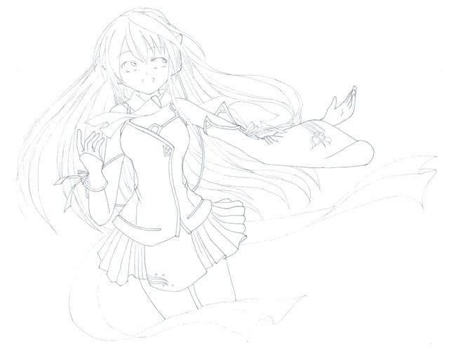 線画 kokone嬢