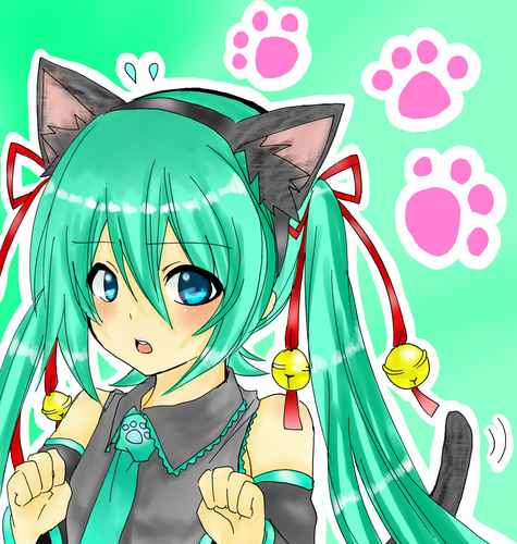 【塗らせていただきました】ぬこぬこ初音ミク