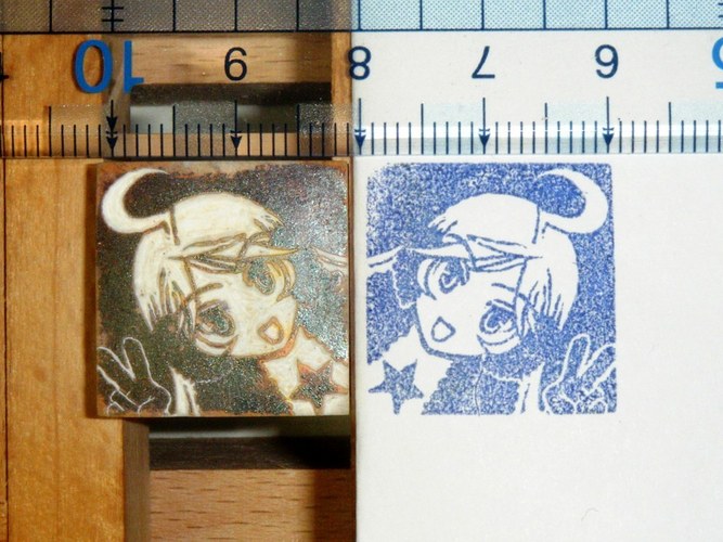 【miki一周年】SF-A2 miki彫ってみた【痛印】 #ita_in