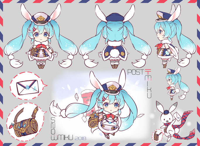 2018年雪ミク 〒 POST MIKU