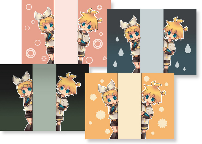 リンレンがみてる×4種
