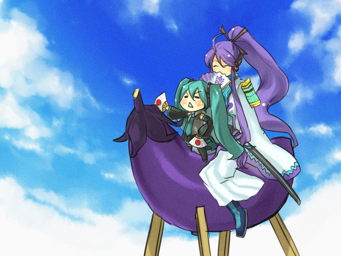はちゅねとがくぽ
