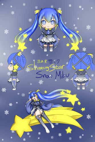 流れ星雪ミク/Shooting Star Snow Miku