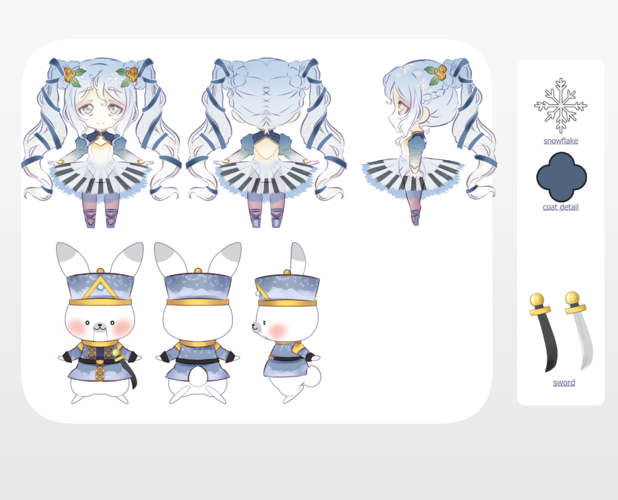 Snow Miku and Rabbit Yukine 2020