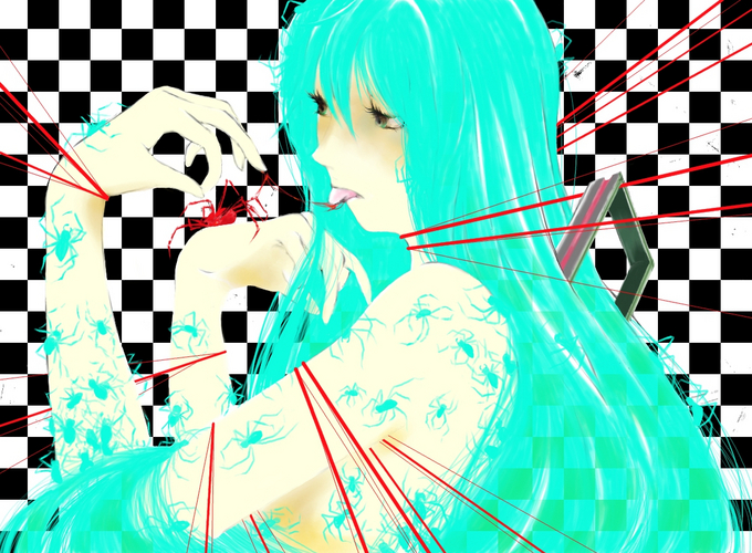 ミク×蜘蛛
